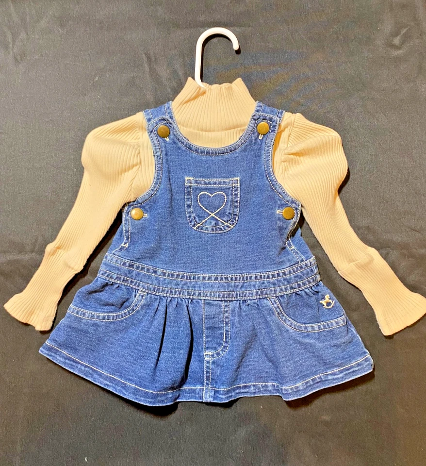 Jersey con cuello tortuga Faded Glory niñas talla 0-3 meses Foto 1 de 1