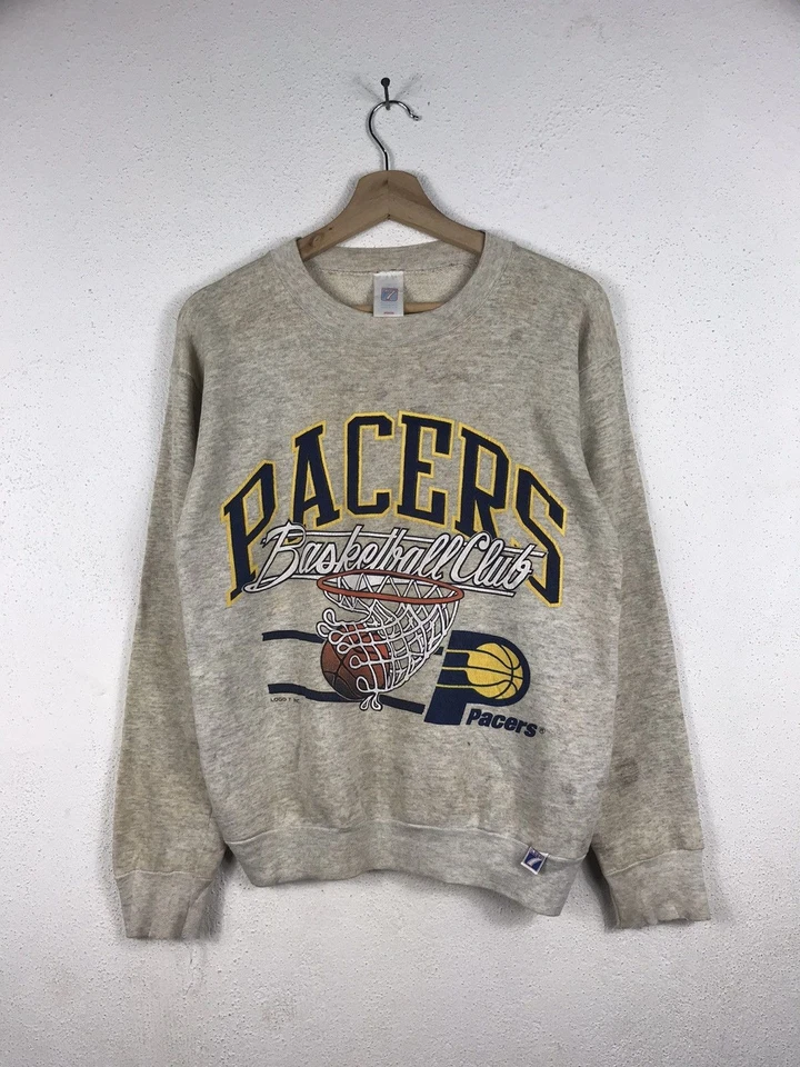 Remake Indiana Pacers Basketball Club Sport Gray Crewneck Sweatshirt RM2244 - Image 1 of 1