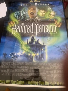 The Haunted Mansion (2003) Poster Promo Negozio Video Vintage Eddie Murphy #5 - Foto 1 di 6