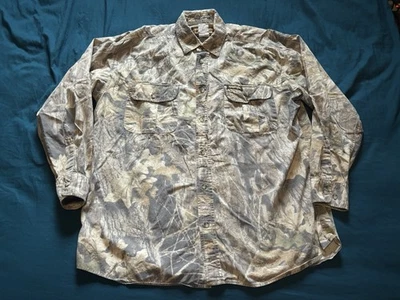 Camisa De Colección Remington Break Up Camuflada Con Botones Para Hombres 2XL Caza Camuflaje Foto 1 de 4