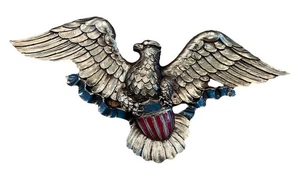 Syroco Bald Eagle Shield Hanging Wall Plaque 5172 22.5" Vintage Retro MCM 1966 - Picture 1 of 8