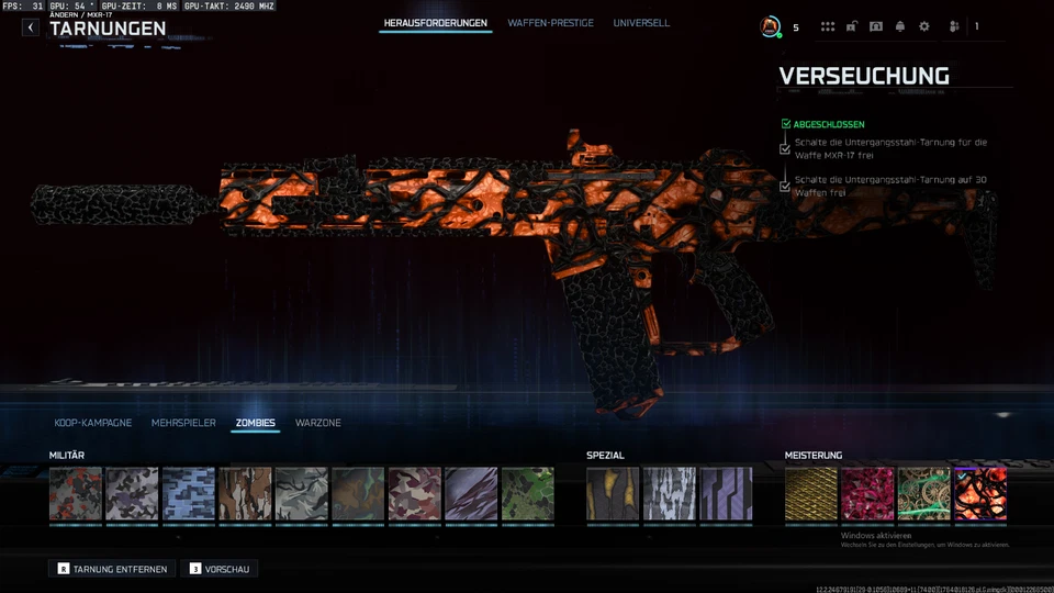 BO7 ZOMBIES MASTERY CAMO - INFESTACIÓN - Imagen 1 de 4