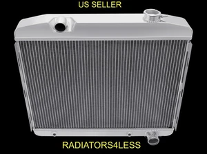 CHAMPION 3 FILAS RADIADOR TODO ALUMINIO 1957 CHEVY BEL AIR MOTORES 6CYL - Imagen 1 de 4
