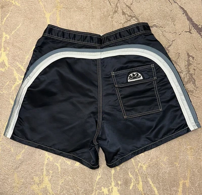 Terno de banho Sundek 29 preto arco-íris praia prancha shorts baús tamanho 29 Xs P - Imagem 1 de 3