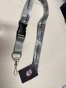 NFL Seattle Seahawks Lanyard Keychain with Clip for Keys, Badge - Picture 1 of 5