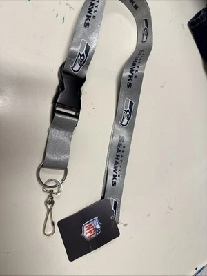 NFL Seattle Seahawks Lanyard Keychain with Clip for Keys, Badge - Image 1 of 4