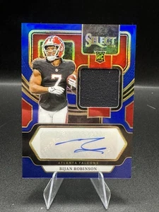 2023 Panini Select RPA Bijan Robinson Rookie Auto /75 Atlanta Falcons - Picture 1 of 3
