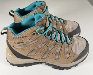 Columbia Redmond III Boots Women’s 9 Mid Waterproof Hiking Trail Brown Omni Grip - Picture 1 of 12
