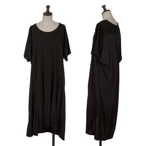 Y's Wool Rayon Switching Short Sleeve Dress Size 2(K-161606) - Picture 1 of 12