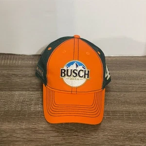 Busch Stewart Haas Racing Trucker Hat Orange NASCAR Unisex Adult - Picture 1 of 5