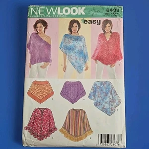 Simplicity New Look 6488 Poncho Pattern 5 Styles Size XS-XL (6-24) Uncut - Picture 1 of 4