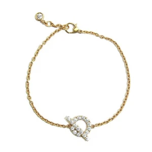 HERMES Finesse ST size Bracelet Diamond K18PG P0039251 - Picture 1 of 5
