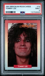 RockCards Brockum Tommy Lee 1991 #134 Motley Crue PSA 9 - Imagen 1 de 3