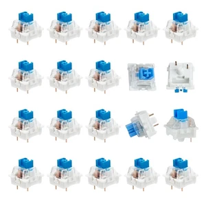 Pack di Interruttori Meccanici Blu per Tastiere Switch Tattili per Tastiera - Foto 1 di 24