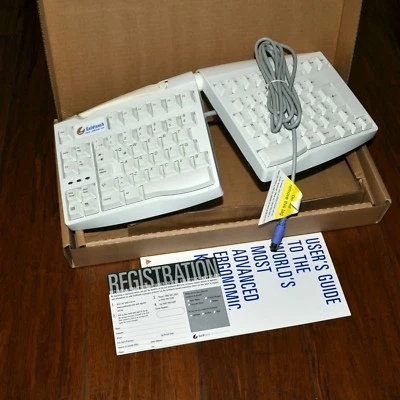 *BRAND NEW SPANISH VER* Goldtouch KFK-E88YQ PS/2 Keyboard Ergonomic Adjustable - Image 1 of 3