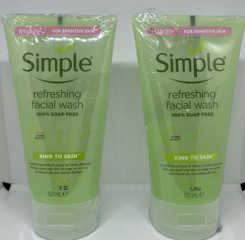 Simple Kind to Skin Refreshing Facial Wash GEL 150ml