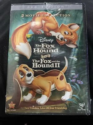 Fox and the Hound I 30th Anniversary + II 2 Movie Collection DVD Disney NEW - Image 1 of 2