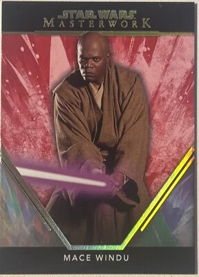 2024 Topps Star Wars Masterwork Mace Windu Red 9/25 #Jedi - Image 1 of 2