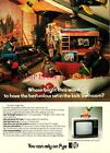 PYE 14" Portable Colour Television ADVERT Vintage Original 1980 Print Ad 703/80
