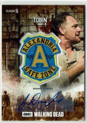 Walking Dead Season 8 Manufactured Patch Relic Auto PAR-ST Jason Douglas #34/99 - Image 1 of 2