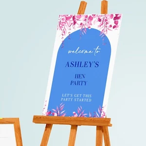 Personalised Bridal Shower Poster Sign Personalised Mamma Mia! Hen Party - Picture 1 of 8