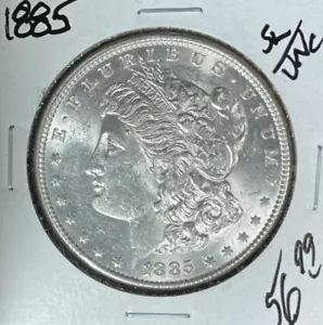 Dólar de plata Morgan 1885 ~ SL/UNC ~BONITA MONEDA~ REF# D/S - Imagen 1 de 2