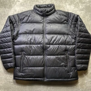 Chaqueta Columbia Frost Fighter para Hombres XL Negra Puffer Aislada Bolsillos con Cremallera Completa - Imagen 1 de 10