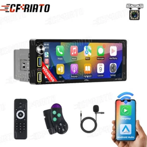 Autoradio 1Din 6.9" Touchscreen Wireless Apple CarPlay Bluetooth USB Radio KAM - Bild 1 von 21