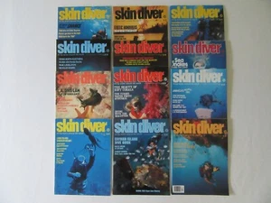 Vintage 1975 Skin Diver Magazin 12 Ausgaben Buch Menge Tiefsee Tauchen Haie Korallen - Bild 1 von 12