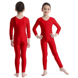 Kids Girls Leotard Workout Jumpsuit Active Unitard Uniform Bodysuit Ballet - Picture 1 of 125