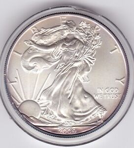 2009   Silver  Eagle   Dollar  (Fine  Silver)  One  Ounce  Coin