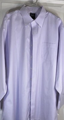 🇺🇲 Camisa Jos A Bank Traveler ajuste a medida 16,5x34 cuadros morados Foto 1 de 4