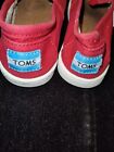 Two Pairs Of Girl's Size 13 Sneakers Bundle, Pink Nike Air Hurache And Red Tom's