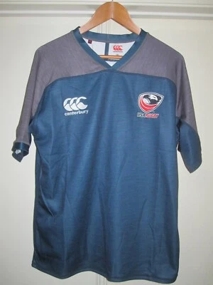 ОФИЦИАЛЬНАЯ ЛИЦЕНЗИЯ КЕНТЕРБЕРИЙСКОЙ КОМАНДЫ США МУЖСКОЙ СИНИЙ РЕГБИ РУБАШКА РАЗМЕР 2 X НОВЫЙ С ЯРЛЫКАМИ БЕСПЛАТНАЯ ДОСТАВКА - Изображение 1 из 4