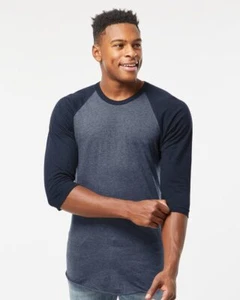 Tultex Unisex Fine Jersey Raglan T-Shirt 245 Baseball Shirt XS-3XL - Picture 1 of 58