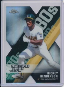 Rickey Henderson 2020 Topps Chrome Power-Speed Numbers Die Cut REFRACTOR - Picture 1 of 1