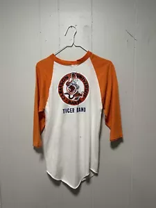 T-shirt raglan vintage anni 70 Clemson University Tiger Band Russell Athletic Medium - Foto 1 di 8