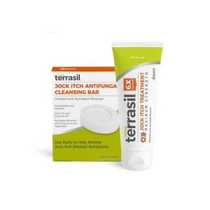 terrasil Jock Itch Antifungal Cream Extra Strength + Jock Itch Soap, Clinical... - Picture 1 of 6