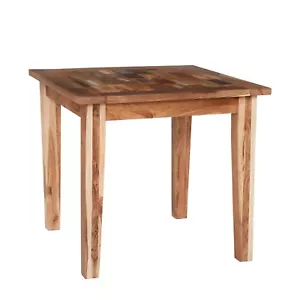 Modern Reclaimed Boat Wood Square Small Dining Table for Dining Room Furniture - Picture 1 of 3