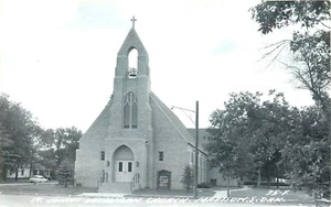 ST JOHN'S LUTHERAN CHURCH, MADISON SOUTH DAKOTA, RPPC, VINTAGE POSTCARD - Picture 1 of 2
