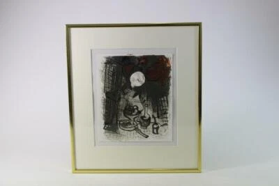Marc Chagall Stilleben in Braun Lithografie brown still life - Bild 1 von 4