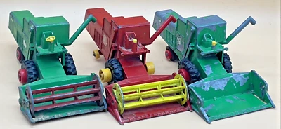 Matchbox K‑9 Combine Harvester x3 – CLAAS Kingsize Vintage Farm Machinery Bundle - Image 1 of 4