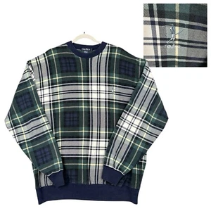 Vintage Nautica Fleecepullover Pullover Herren XL kariert 90er Sweatshirt Golf bestickt - Bild 1 von 11