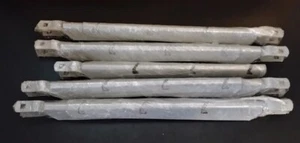 9x Chain Link Fence Barbwire Arm Extensions 16.9" Galvanized Steel Top Rail - Picture 1 of 4