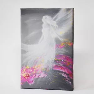 Angel Canvas Print: "Fulfillment" Gift for Her,for Birthday,Wall Decor Spiritual - Picture 1 of 1
