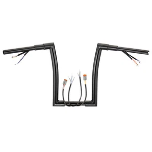 Manillar de suspensión Ape precableado de 16" para Harley Sportster Dyna Softail 1996-2006 - Imagen 1 de 15