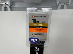 CountyLine MC74 18 Zoll Vollmeißel Kettensäge Kette und Stange Combo 0,325 in Teilung - Bild 1 von 6