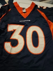 Vintage NFL Denver Broncos Nike #30 Terrell Davis Jersey Mens Medium  - Picture 1 of 3