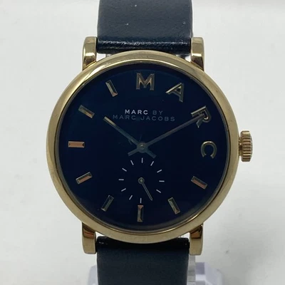 Reloj Marc by Marc Jacobs Baker Mujer 36mm Tono Dorado Negro MBM1269 Batería Nueva Foto 1 de 4