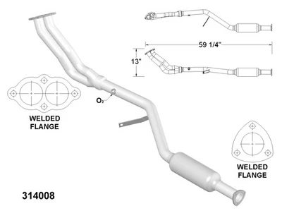 Catalytic Converter for 1984-1985 BMW 318i - Image 1 of 2